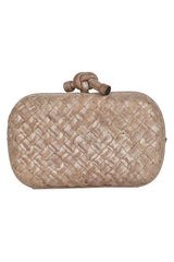 Bottega Veneta Intrecciato Knot Clutch