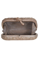Bottega Veneta Intrecciato Knot Clutch