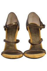 Bottega Veneta Velvet Wrap Wedge Sandals