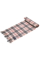 Burberry Beige Checks 100% Lambswool Scarf