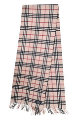 Burberry Beige Checks 100% Lambswool Scarf