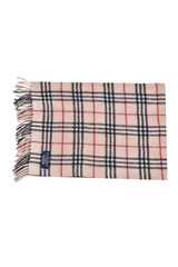 Burberry Beige Checks 100% Lambswool Scarf