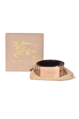 Burberry Beige Haymarket Check Coated Belt