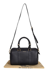 Burberry Black Leather Medium Alchester Bowler Bag