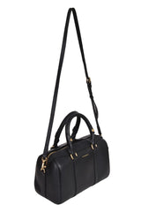 Burberry Black Leather Medium Alchester Bowler Bag