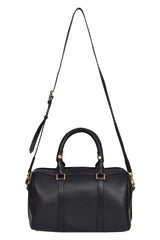 Burberry Black Leather Medium Alchester Bowler Bag