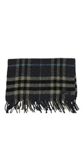 Burberry Blue Checks 100% Lambswool Muffler