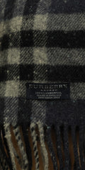 Burberry Blue Checks 100% Lambswool Muffler