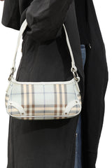 Burberry Blue Checks Shoulder Bag