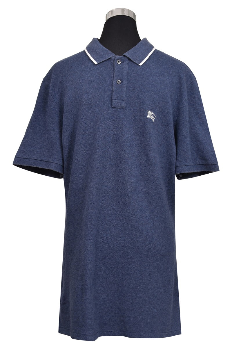 Burberry Blue Men'S Polo T Shirt