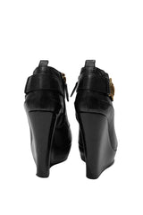 Burberry Brown Wedge Boots