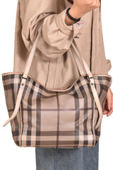 Burberry Canterbury Haymarket Checks Hobo Bag