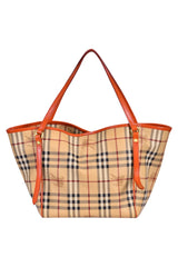 Burberry Canterbury Haymarket Coated Canvas Tote Bag