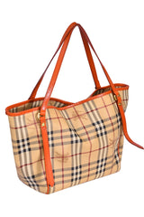 Burberry Canterbury Haymarket Coated Canvas Tote Bag