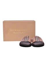 Burberry Check Furly Slides