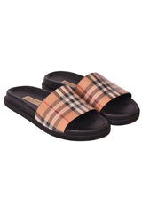 Burberry Check Furly Slides
