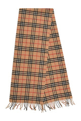 Burberry Checkered Lambswool Beige Scarf