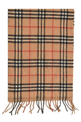 Burberry Checkered Lambswool Beige Scarf