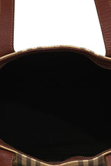 Burberry Haymarket Rectangular Check Tote