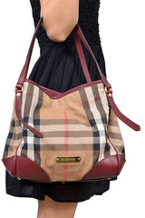 Burberry House Check Canvas Handbag