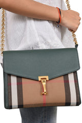 Burberry Macken Horse Check Crossbody Bag