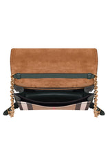 Burberry Macken Horse Check Crossbody Bag