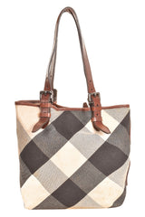 Burberry Mega Check Tote Bag