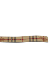 Burberry Nova Checks Leather & Canvas Belt
