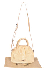 Burberry Patent Leather Nova Checks Embossed Shoulder Bag