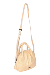 Burberry Patent Leather Nova Checks Embossed Shoulder Bag