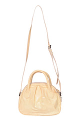 Burberry Patent Leather Nova Checks Embossed Shoulder Bag