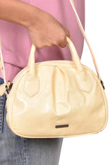 Burberry Patent Leather Nova Checks Embossed Shoulder Bag