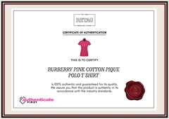 Burberry Pink Cotton Pique Polo T Shirt