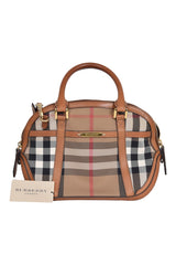 Burberry Small Orchard House Check Bowling Bag