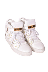 Buscemi Monogram 100Mm White Sneakers