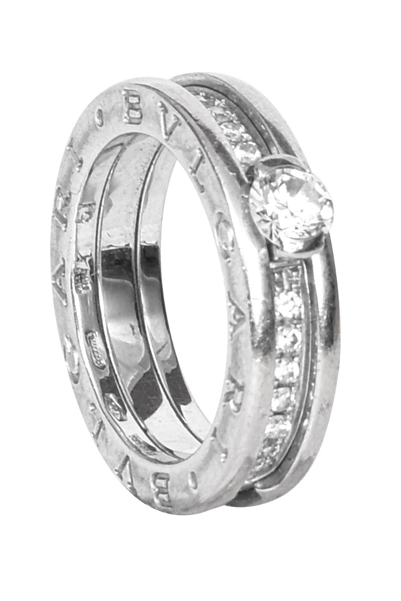 Bvlgari B.Zero1 White Gold And Diamonds Engagement Ring