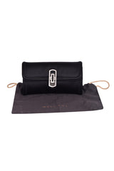 Bvlgari Black Satin Clutch