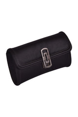 Bvlgari Black Satin Clutch