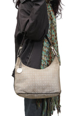 Bvlgari Logo Fabric Hobo Bag