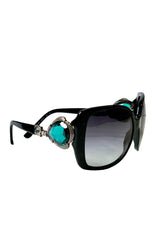 Bvlgari Multicolor Oversized Stone Embellished Sunglasses