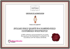 Bvlgari Ovale Quartz K18 Diamond/Gold Customised Wristwatch