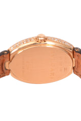 Bvlgari Ovale Quartz K18 Diamond/Gold Customised Wristwatch