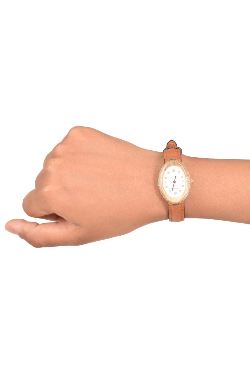 Bvlgari Ovale Quartz K18 Diamond/Gold Customised Wristwatch