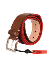 Carolina Herrera Red And Blue Stripes Belt