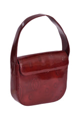 Cartier Burgundy Patent Leather Caprice Bag