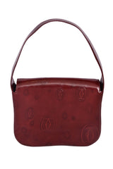 Cartier Burgundy Patent Leather Caprice Bag