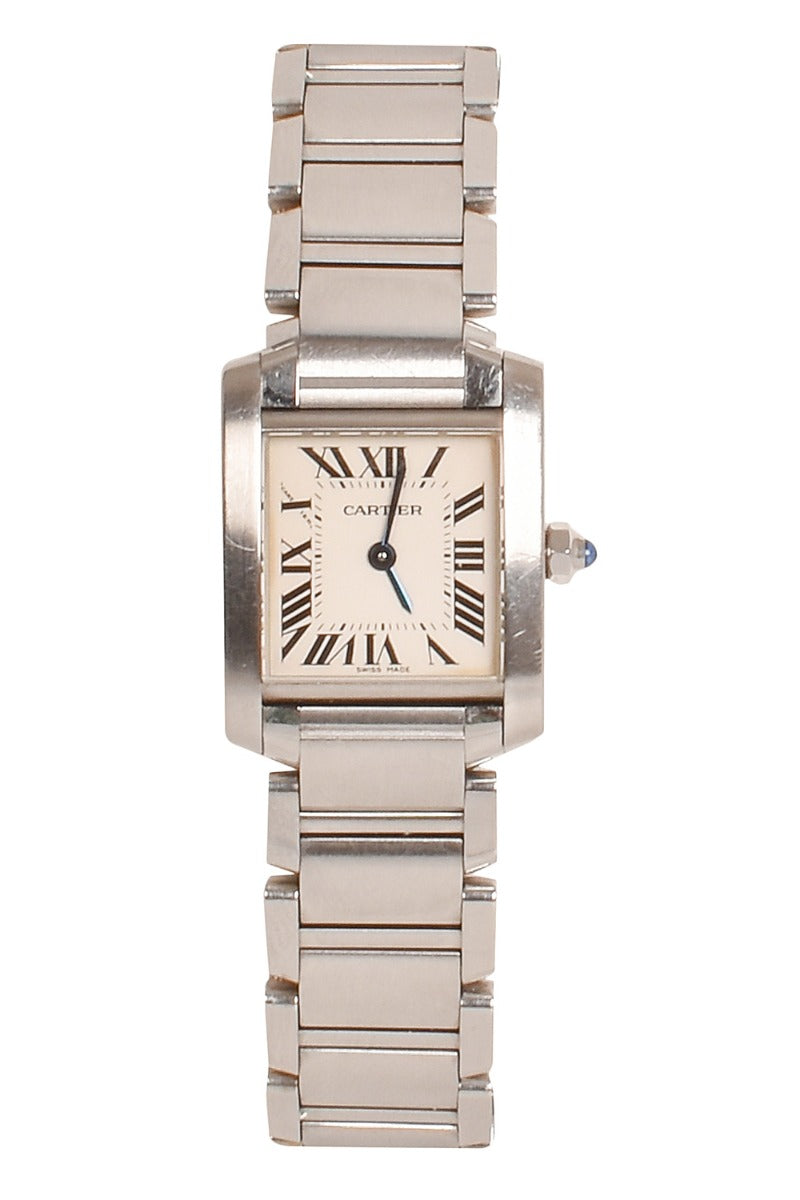 CARTIER STAINLESS TANK WATCH