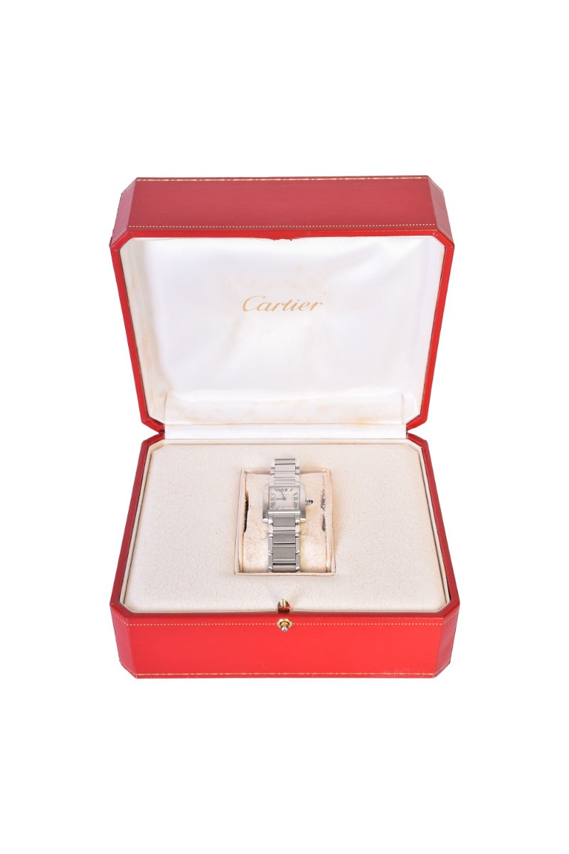 CARTIER STAINLESS TANK WATCH RT90-10