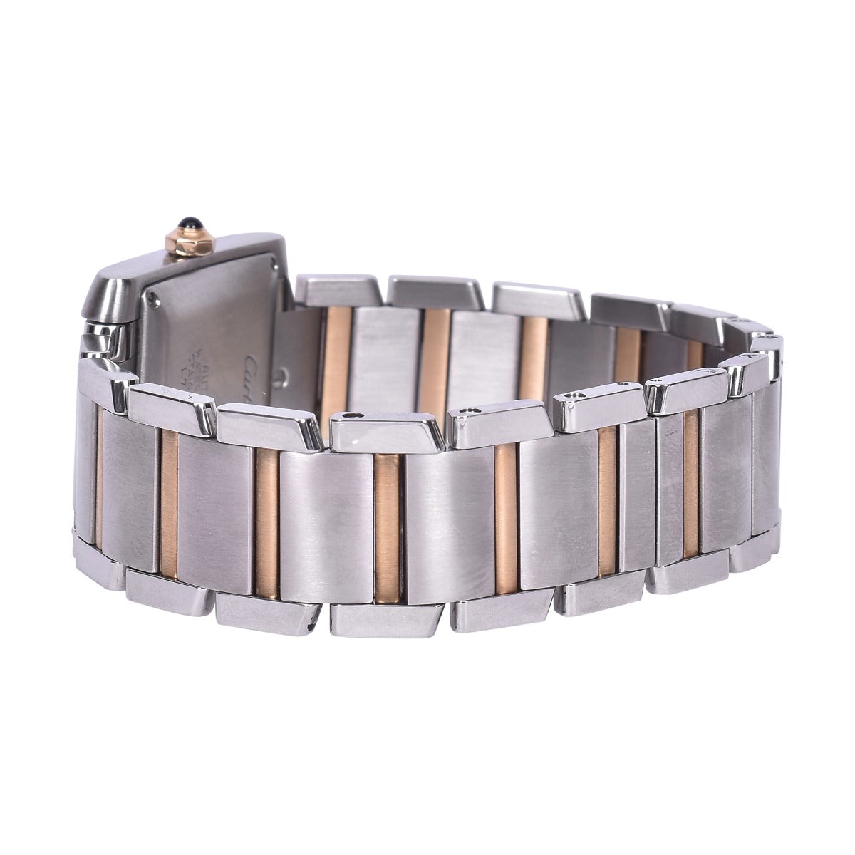 CARTIER TANK FRANCAISE STEEL GOLD AUTOMATIC WATCH