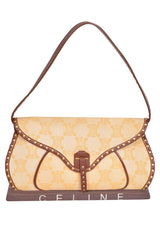 Celine Vintage Macadam Shoulder Bag